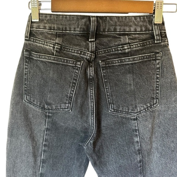 Abercrombie & Fitch Curve Love The Mom High Rise Black Jeans Size 24/00 Short - Picture 5 of 7